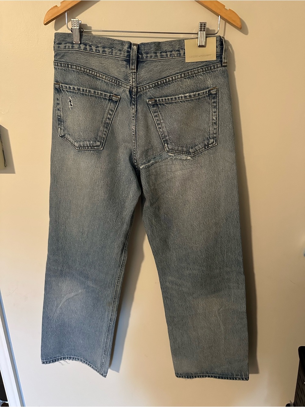 NWOT Citizens of Humanity Free People Lindz easy straight jeans Bozeman - Picture 5 of 8